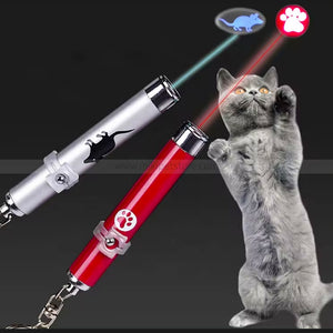Buy 5 in 1 Interactive LED Laser Pointer Cat Toy Keychain