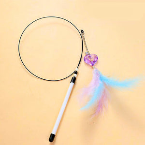 Love Teaser Wand Feather Cat Toy