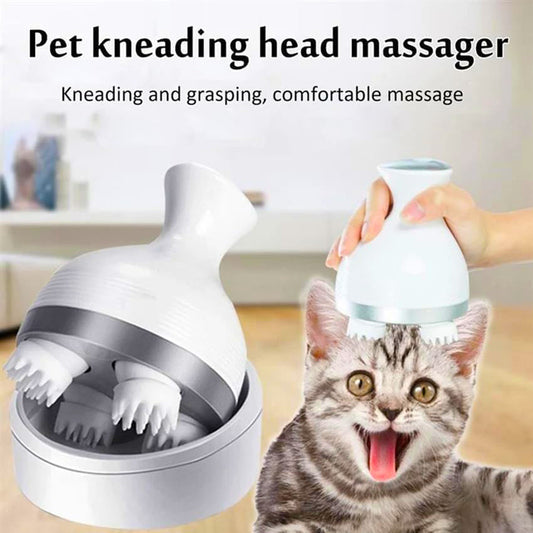 Electric head massager, multi-function pet cat and dog massager, vibrating scalp, deep body massage, prevent hair loss, relieve pressure