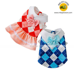 Dog & Cat Dresses T-shirts for Small Dogs& Cat Clothes couple pet Outfit