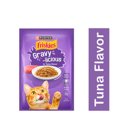 Purina Friskies Adult Pouch Gravy Licious in Tuna Flavor 70g