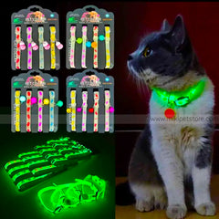 Reflective Cat Collar with Bell – Adjustable Safety Collar for Cats & Small Pets