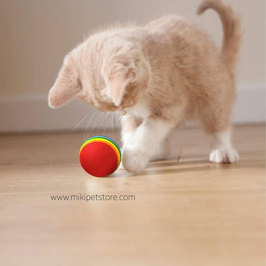 Foam Rainbow Toy Balls Interactive Cat Toy Ball
