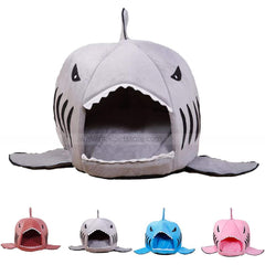 Shark Shape Cat and Puppy House and Bed