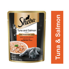 Sheba Tuna & Salmon Pouch Wet Cat Food 70g