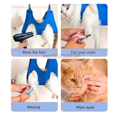 Pet Grooming Restraint Bag & Hammock for Cats and Small Dogs
