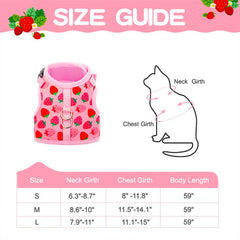 Breathable Mesh Cat & Dog Harness Set