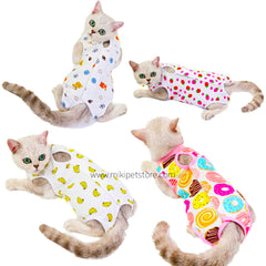 Cat Surgical Recovery Suit – Breathable After Surgery Wear for Abdominal Wounds & Skin Conditions
