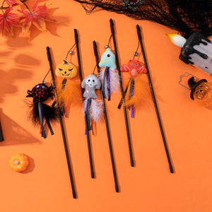 Halloween Ghost & Pumpkin Cat Teaser for cat