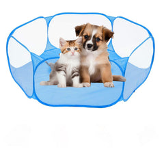 Portable Foldable Pet Playpen – Breathable Tent Cage for Small Animals, Cats, Dogs & Rabbits