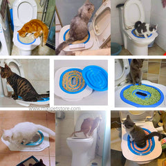 Cat Toilet Training Kit – Professional Kitty Litter-Free Toilet Trainer with Extra Tray