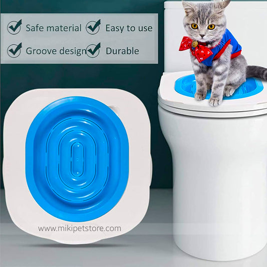 Cat Toilet Training Kit – Professional Kitty Litter-Free Toilet Trainer with Extra Tray