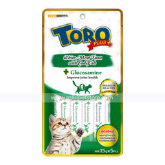 Toro Plus Cat Treat White Meat Tuna with Cod Fish 15g x 5pcs,toro plus Joint Health