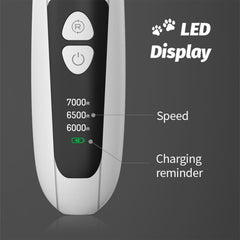 Low Noise Ceramic Automatic Portable USB Rechargeable Electric Cordless Small Grooming Trimmer for Dog & Cat