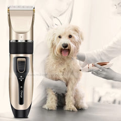 Rechargeable Low-Noise Pet Hair Clipper – Electric Grooming Trimmer for Dogs & Cats