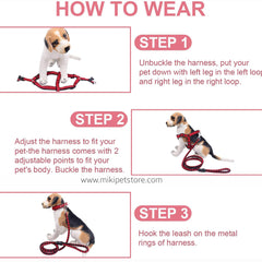 3-Piece No-Pull Dog Harness, Leash & Collar Set – Adjustable for Large & Extra-Large Dogs