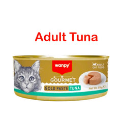Wanpy Gourmet Adult Tuna Flavored Canned Cat Food, 85g