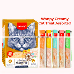 Wanpy Cat Creamy Lickable Treat Assorted Flavour- 14GX25