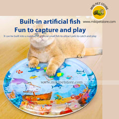 Cat Water Mat – Thick, Unbreakable Summer Cooling & Sensory Play Bed for Indoor Cats