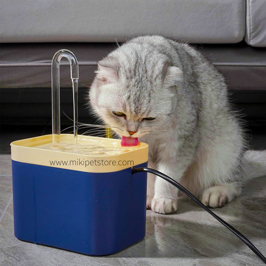 Automatic Cat & Dog Water Fountain - 1.5L Quiet Circulating Pet Drinking Dispenser with Elbow Nozzle
