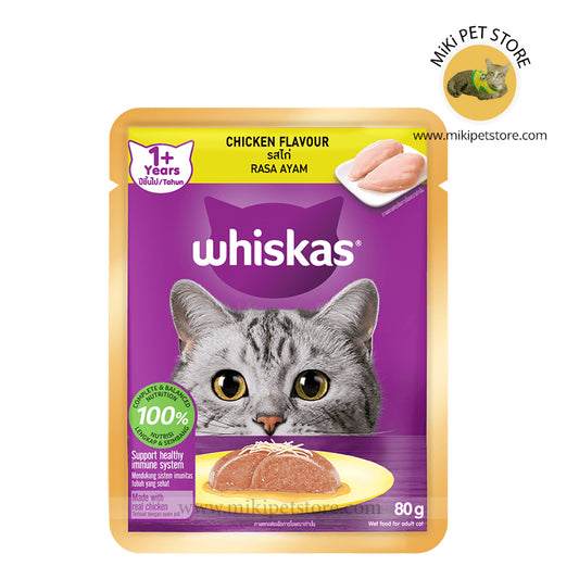 Whiskas 1+ Years Chicken Flavour Pouch