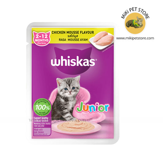 Whiskas Junior 2-12 Months Chicken Mousse Flavour Pouch
