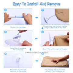 Pet Comfort Window Hammock – Cat Bed Shelf (Holds up to 20kg)