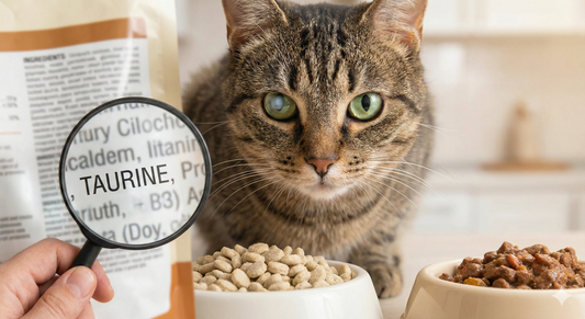 Close-up of a healthy cat with bright green eyes illustrating the importance of Taurine in cat food ingredients to prevent blindness