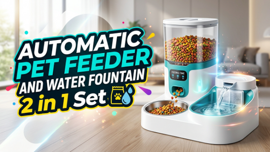 Automatic Pet Feeder and Water Fountain 2 in 1 Set 2026