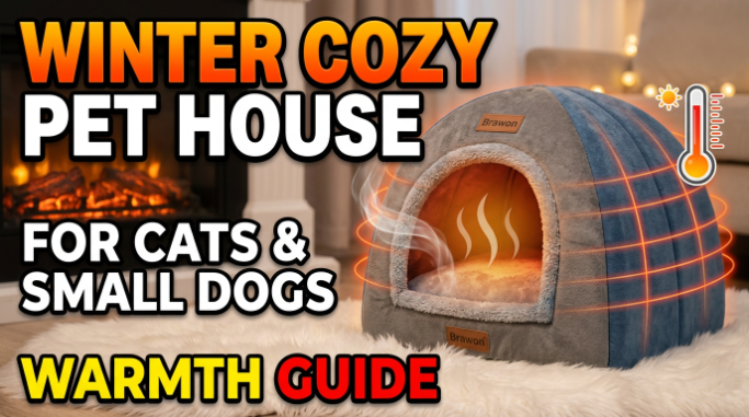 Brawon Winter Cozy Pet House for Cats & Small Dogs guide