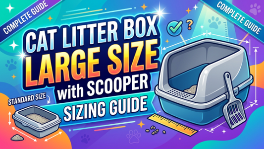 Cat Litter Box Large Size with Scooper: Sizing Guide
