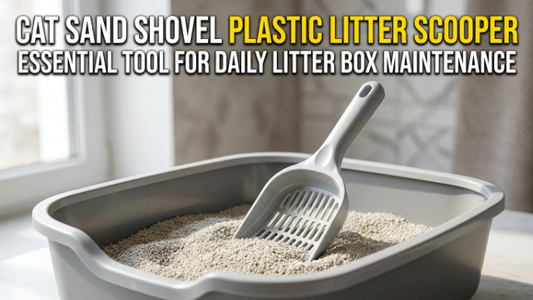 Cat Sand Shovel Plastic Litter Scooper for Daily Litter Box Maintenance