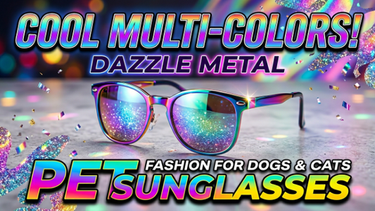 Cool Multi-Colors Dazzle Metal Fashion Pet Dog & Cat Sunglasses in Bangladesh