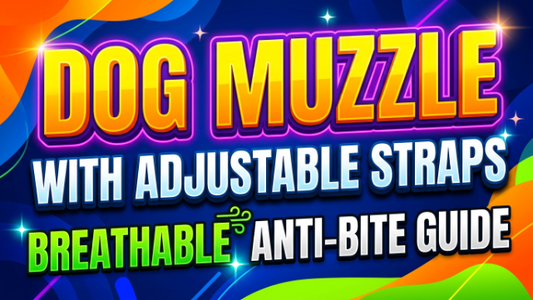 Dog Muzzle with Adjustable Straps Breathable Anti-Bite Guide