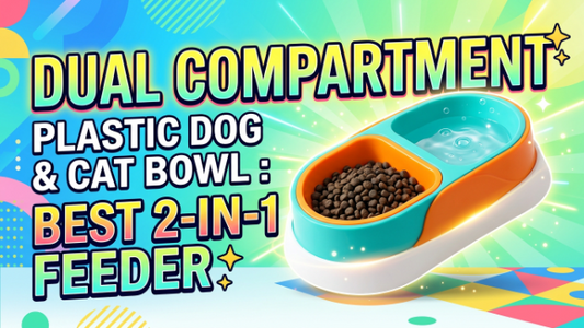 Dual Compartment Plastic Dog & Cat Bowl 2026: Best 2-in-1 Feeder