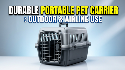 Durable Plastic Pet Carrier for Travel & Airlines