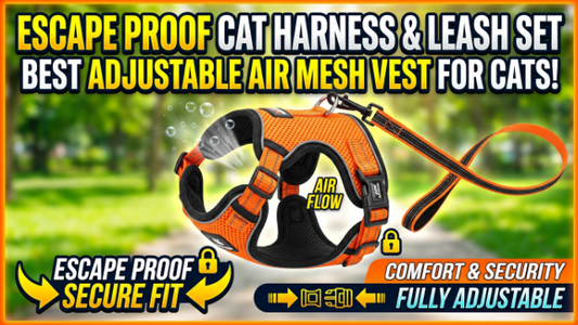 Escape Proof Cat Harness & Leash Set 2026