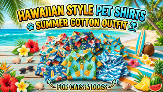 Hawaiian Style Pet Shirt: Summer Cotton Outfit for Cats and Dogs in 2026