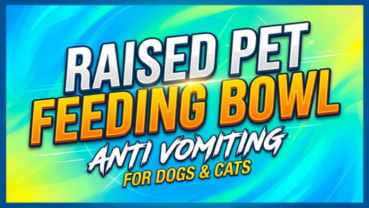 Raised Pet Feeding Bowl Anti Vomiting  for Dogs & Cats 2026
