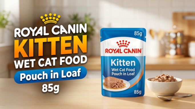 Royal Canin Kitten Wet Cat Food Pouch in Loaf 85g