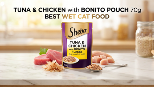 Sheba Tuna & Chicken with Bonito Pouch 70g 2026: Best Wet Cat Food