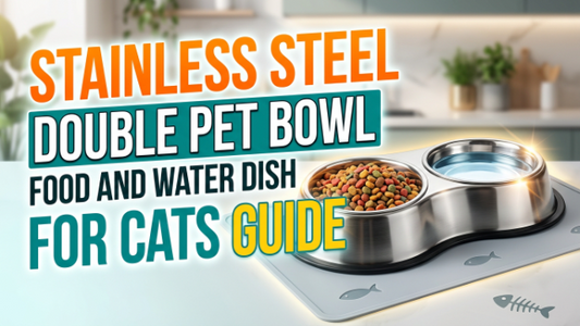 Stainless Steel Double Pet Bowl Food and Water Dish for Cats Guide
