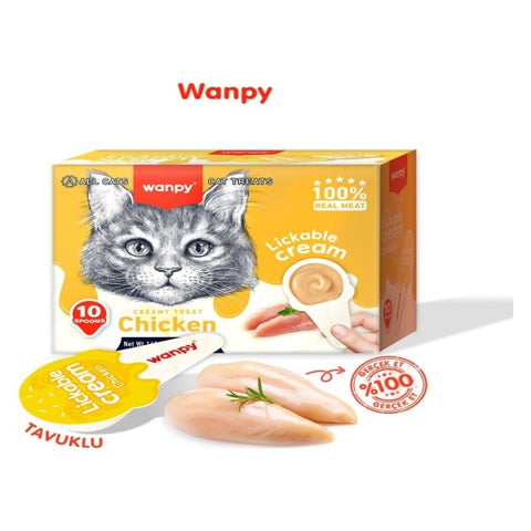 Wanpy Chicken Spoon Cream Cat Treat 16gm  1pcs