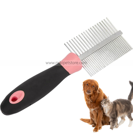 Stainless Steel Pet Comb Pet Dog Grooming Tool Cat Hair Cleaner Brush