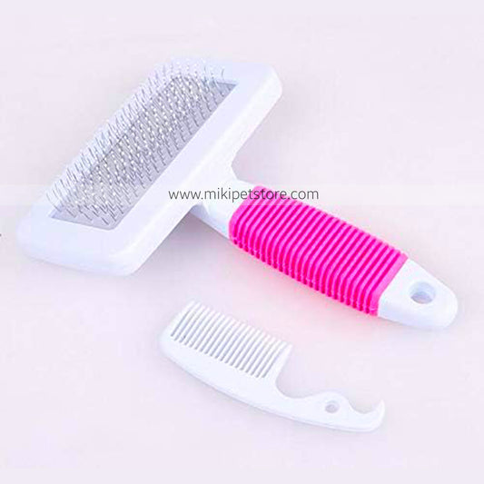 Dog & Cat Grooming Brush – Needle Comb, Hair Clipper, and Massage Tool for Pet Beauty & Shedding Control