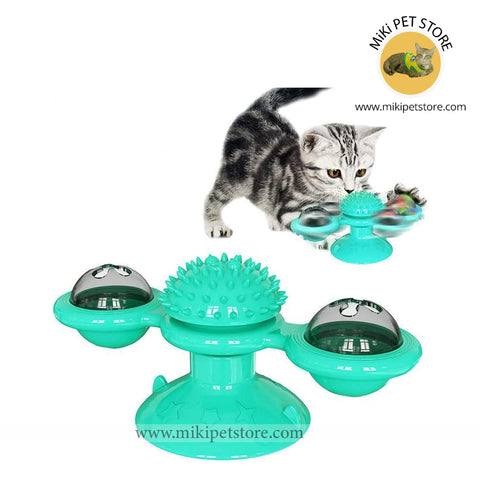 360 Degree Rotating Cat Toy Spinning and Biting Fun for Indoor Cats