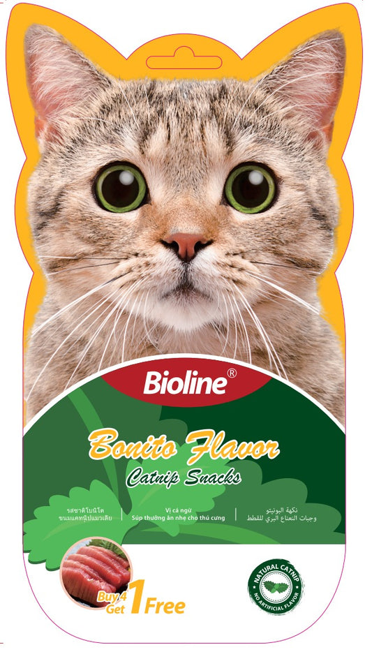 Bioline Catnip Snacks Bonito Flavor  15g (5pcs)