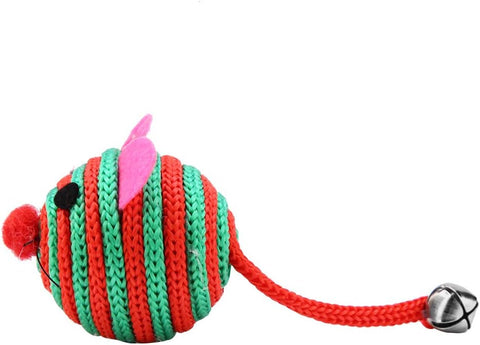Nylon String Mouse Cat Toy - Random Colors