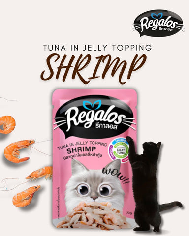 Regalos Pouch Tuna in Jelly Topping Shrimp 70g