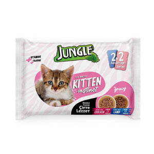 Jungle Kitten Wet Food Double Flavor Chicken and Lamb 4x100g